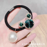 Lianfudai jewelry gifts for women hot sale hairpin Women Hair Ties Elastic Rubber Bands Girl Crystal Zircon Bear Flower Star Korean Scrunchies Head Accessories Handmade Wholesale