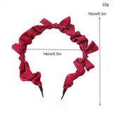 Lianfudai jewelry gifts for women hot sale new Spring and Summer Satin Bow Hair Ties Sweet Temperament Fine Edge Net Red Korean Wild Retro Hair Accessories Female Scrunchie