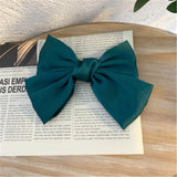 Lianfudai Women Girl Big Bow knot Tie Barrette Hair clips Hairpins Bands Fabric Fashion Korean Lady Head wear Accessories Wholesale Gifts