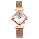 Lianfudai Christmas wishlist Luxury Bracelet Watches For Women Simple Purple Magnetic Square Dial Belt Dress Quartz Clock Ladies Wrist Watch Relogio