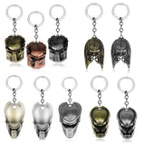 Lianfudai christmas wishlist gifts for her Alien Predator Keychain AVP Mask Key Rings for Bags Car Key Jewelry Chaveiro