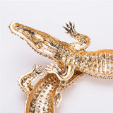 Lianfudai christmas wishlist valentines day gifts for her Trendy Large Gold Color Crystal Crocodile Choker Necklace For Woman New Big Crocodile In Rut Pendants Necklaces Femmle Gift