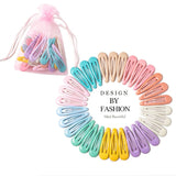 Lianfudai 10/20/30/40 New Women Girls Cute Colorful Waterdrop Shape Hairpins Sweet Hair Clips Barrettes Slid Clip Fashion Hair Accessories