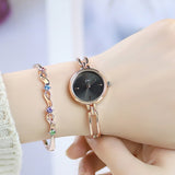 Lianfudai Christmas wishlist  Simple Fashion Women's Watches Minimalist Luxury Alloy Ladies Bracelet Watch Small Jewel Watch Quartz Wristwatches Montre Femme