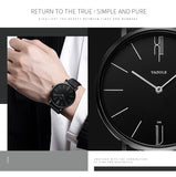 Lianfudai watches on sale Yazole Watch Men Waterproof Ultra Thin Quartz Watch For Men Fashion Simple Black Men Watch Male Wristwatch Montre Homme