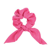 Lianfudai fall hair ideas hoco hair ideas updo hairstyle New Chiffon Bowknot Elastic Hair Bands For Women Girls Solid Color Scrunchies Headband Hair Ties Ponytail Holder Hair Accessorie