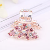 Lianfudai Hair Claw Clip Clamp For Women Girl Rhinestone Crystal Acrylic Heart Korean Handmade Fashion Head Accessories Mujer Wholesale