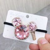 Lianfudai jewelry gifts for women hot sale hairpin Women Hair Ties Elastic Rubber Bands Girl Crystal Zircon Bear Flower Star Korean Scrunchies Head Accessories Handmade Wholesale