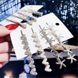 Lianfudai Hair Grip Clip Hairpin For Women Girl Rhinestone Pearl Geometric Korean Handmade Fashion Head Accessories Mujer Wholesale