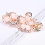 Lianfudai Barrette For Women Girl Rhinestone Crystal Big Hair Clip Hairpin Rose Peacock Flower Floral Head Accessories Wholesale