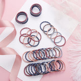 Lianfudai gifts for kids  50Pcs/Lot Fashion Girl Colorful 3cm Elastic Rubber Bands Children's Nylon Hair Ties Head Rope Fashion Hair Ring Hair Accessories