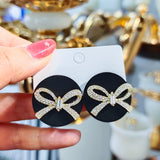Lianfudai Christmas gifts ideas Love Tassel Multi-layer Chain Hot-selling Earrings New Trendy Korean Heart-shaped Rhinestone Earrings Party Jewelry Gifts