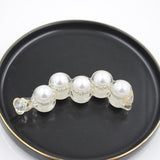 Lianfudai Banana Hair Clip Claw for Women Girl Camellia Flower Floral Pearl Hairpin Korean Handmade Fashion Accessories Mujer Wholesale