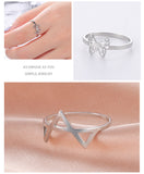 Lianfudai Teamer Women Ring Stainless Steel Heart Pentagram Cross Rings Men Couple Fashion Minimalist Jewelry Accessories Wedding Gifts