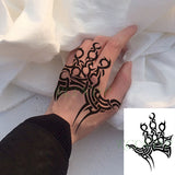 Lianfudai gifts for women  Waterproof Temporary Tattoo Sticker Rose Flower Hand back tatto Art  flash tatoo fake tattoos for women men