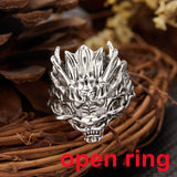 Lianfudai Creative Gothic Black Spider Animal Rings Funny Halloween Party Octopus Wizard Hat Ghost Pumpkins Finger Rings Halloween Jewelry