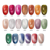 Lianfudai 7ml Cat Eye Gel Nail Polish Shiny Magnetic Gel Semi Permanent Soak Off UV Gel Glitter Manicure For Nail Art Gel Varnish