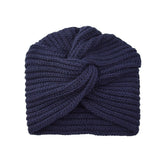 Lianfudai Fashion autumn Winter Warmer Ear Knitted Headband Headgear Women's Crochet cross Wide Stretch Warmer Hairband Headwrap Bohemian