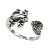 Lianfudai Vintage Chic Rabbit Animal Knuckle Rings for Women Girls Charm Gothic Punk Frog Cat Octopus Opening Finger Rings Fashion Jewelry