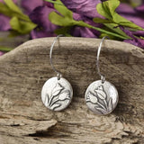 Lianfudai Silver color earrings Ivy Elven earrings Botanical jewelry Plant earrings Leaf design