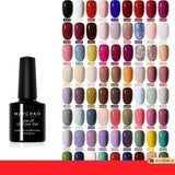 Lianfudai - 146 Colors Gel Nail Polish 7.3ml New Shiny Glitter Gel Polish Manicure Varnish Semi Permanent Soak Off UV LED Nail Art