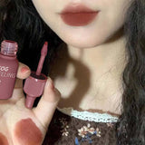 Lianfudai 8 Colors Moisturizer Non-Stick Cup Lipstick Velvet Ink Matte Dyeing Lip Gloss Waterproof Long Lasting Lip Tint Korean Cosmetics