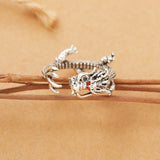 Lianfudai Vintage Chic Rabbit Animal Knuckle Rings for Women Girls Charm Gothic Punk Frog Cat Octopus Opening Finger Rings Fashion Jewelry