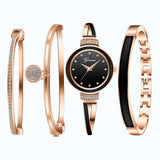 Lianfudai gifts for women Set Watch Top Brand Luxury Fashion Diamond Ladies Wristwatches Stainless Steel Silver Female Quartz Watch Montre Femme
