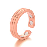 Lianfudai Personality Fashion Open Magnetic Health Rings for Women Men Magnetic Therapy Lose Weight Rings Keep Slim Health Care Jewelry