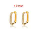 Lianfudai Rainbow Zircon Earrings for Women Stainless Steel Hoop Earring New Trending Luxury Aesthetic Jewelry aretes mujer