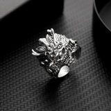 Lianfudai Vintage Chic Rabbit Animal Knuckle Rings for Women Girls Charm Gothic Punk Frog Cat Octopus Opening Finger Rings Fashion Jewelry