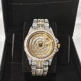 Lianfudai Disaster Prevention Jewelry Hip Hop Bling Mens Watches 18K Luxury Waterproof Full Square Diamond Watch Automatic Date Sport Luminous AAA Clocks