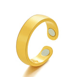 Lianfudai Personality Fashion Open Magnetic Health Rings for Women Men Magnetic Therapy Lose Weight Rings Keep Slim Health Care Jewelry