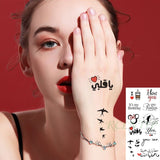 Lianfudai gifts for women  Waterproof Temporary Tattoo Sticker Rose Flower Hand back tatto Art  flash tatoo fake tattoos for women men