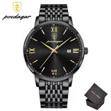 Lianfudai father's day gifts Stainless Steel Quartz Date Calendar Business Men Wristwatch Top Brand Luxury Fashion Waterproof Luminous Men Watch Reloj Hombre