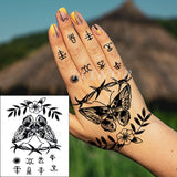 Lianfudai gifts for women  Waterproof Temporary Tattoo Sticker Rose Flower Hand back tatto Art  flash tatoo fake tattoos for women men