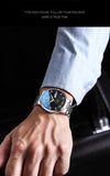 Lianfudai father's day gifts Stainless Steel Quartz Date Calendar Business Men Wristwatch Top Brand Luxury Fashion Waterproof Luminous Men Watch Reloj Hombre