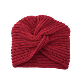 Lianfudai Fashion autumn Winter Warmer Ear Knitted Headband Headgear Women's Crochet cross Wide Stretch Warmer Hairband Headwrap Bohemian