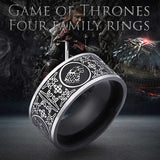 Lianfudai bridal jewelry set for wedding  Unique Animal Northern Europe Thor Viking Stainless Steel Dragon Mens Ring Gothic Chinese christmas charms Jewerly BR8-386