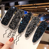 Lianfudai Christmas gifts ideas Women Hairpins Jewelry Accessories for Girls Fashion Long Water Drop Rectangle Hair Clip Pins Ornaments Korean Clamp Headwear