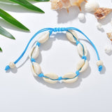 Lianfudai Bohemia Natural Shell Anklets for Women Foot Jewelry Summer Beach Barefoot Bracelet Ankle on Leg Chian Ankle Strap Accessories