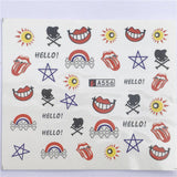 Lianfudai  1pcs Hitoro Flower  Nail Stickers Water Transfer Decals Decoration Dream Cather Slider For Nail DIY Tips
