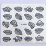 Lianfudai  1pcs Hitoro Flower  Nail Stickers Water Transfer Decals Decoration Dream Cather Slider For Nail DIY Tips