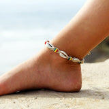 Lianfudai Christmas wishlist Anklets for Women shell Foot Jewelry Summer Beach Barefoot Bracelet ankle on leg Ankle strap Bohemian Accessories