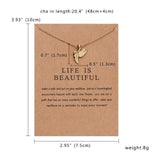 LIANFUDAI Butterfly Elephant Pearl Of Love Gold-color Pendant Necklaces Clavicle Chains Necklace Fashion Necklace Women Jewelry