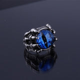 Lianfudai jewelry for men hot sale new Fashion Creative Evil Eye Rings For Men Women Personality Male Punk 4 Colors Ring Jewelry Men's Bar Night Club Accessories Gifts