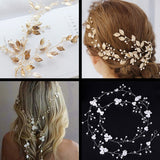 LIANFUDAI Wedding Hair Accessories Hand Woven Crystal Pearl Headband Women Girl Hair band Headwear Bridal Hairstyle Jewelry