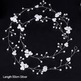 LIANFUDAI Wedding Hair Accessories Hand Woven Crystal Pearl Headband Women Girl Hair band Headwear Bridal Hairstyle Jewelry