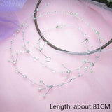 LIANFUDAI Wedding Hair Accessories Hand Woven Crystal Pearl Headband Women Girl Hair band Headwear Bridal Hairstyle Jewelry