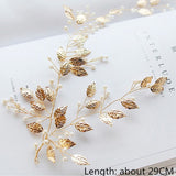 LIANFUDAI Wedding Hair Accessories Hand Woven Crystal Pearl Headband Women Girl Hair band Headwear Bridal Hairstyle Jewelry